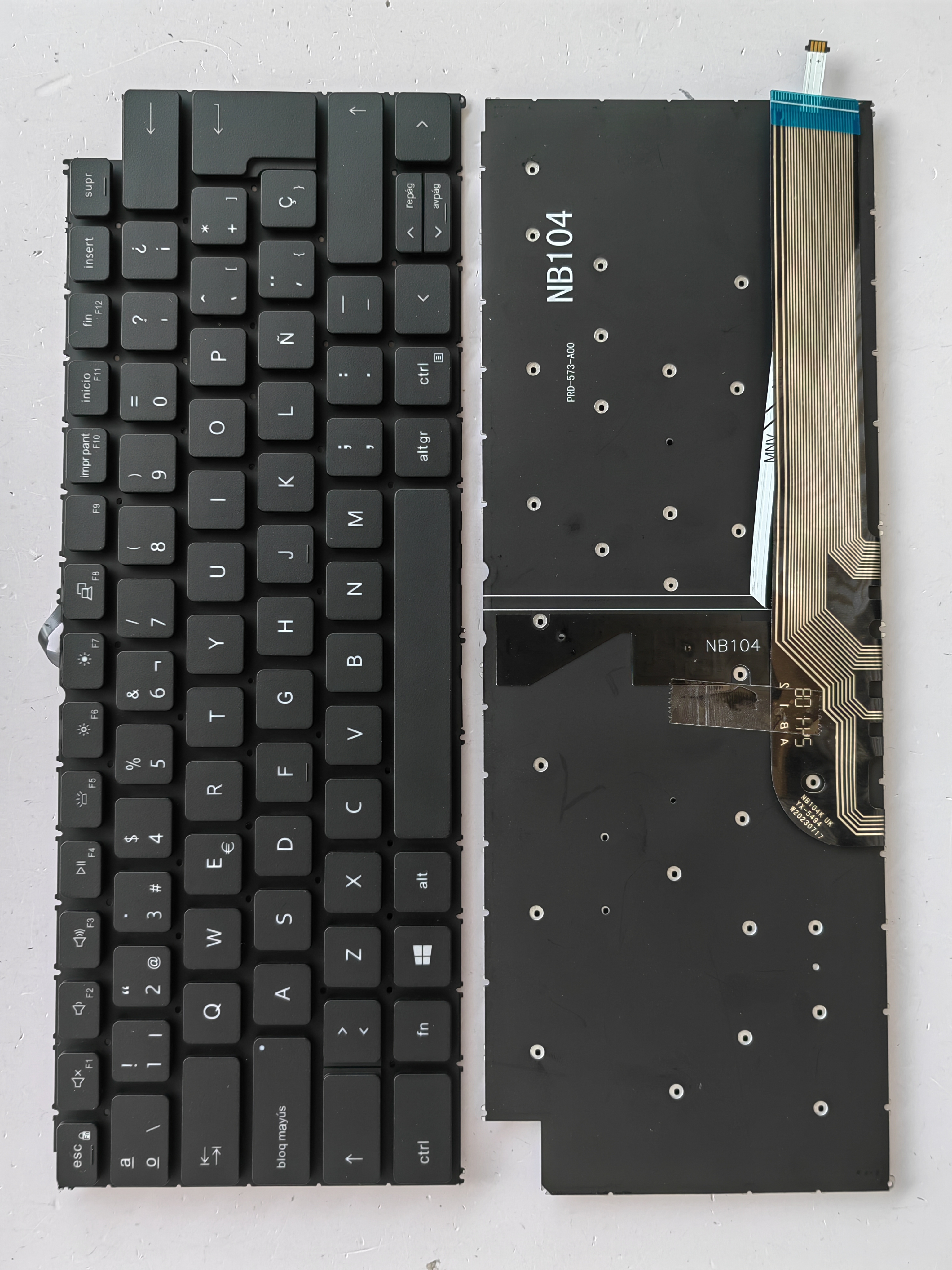 Picture of New Replacement Laptop Keyboard For DELL 3411/3415/P144G/Latitude 3420 5410 5418 BLACK Backlit (OEM) SP Layout